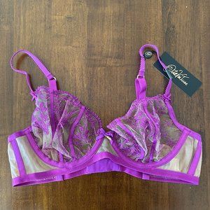 Dita von Teese 34C Femmoiselle Underwire Bra in Shocking Violet NWT